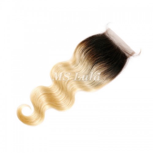4x4 5x5 1B/613# Virgin Hair Body Wave Lace Closure | Human Hair Wig | Lace Front